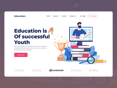 Online Education Website For Students class classroom education education website educational elearning learning learning platform lesson online course presentation students study task teachers uiux web app website website design website design company