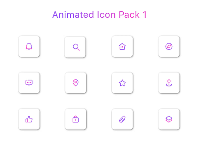 Creative Concepts of Animated Icons 3d animation animation 2d branding concept icon design icon set icons idea material motion motion set svg ui vector web
