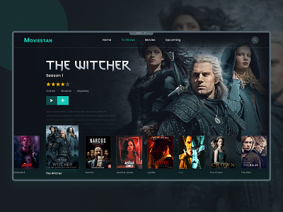 Movie, TV & Film Landing Page Design