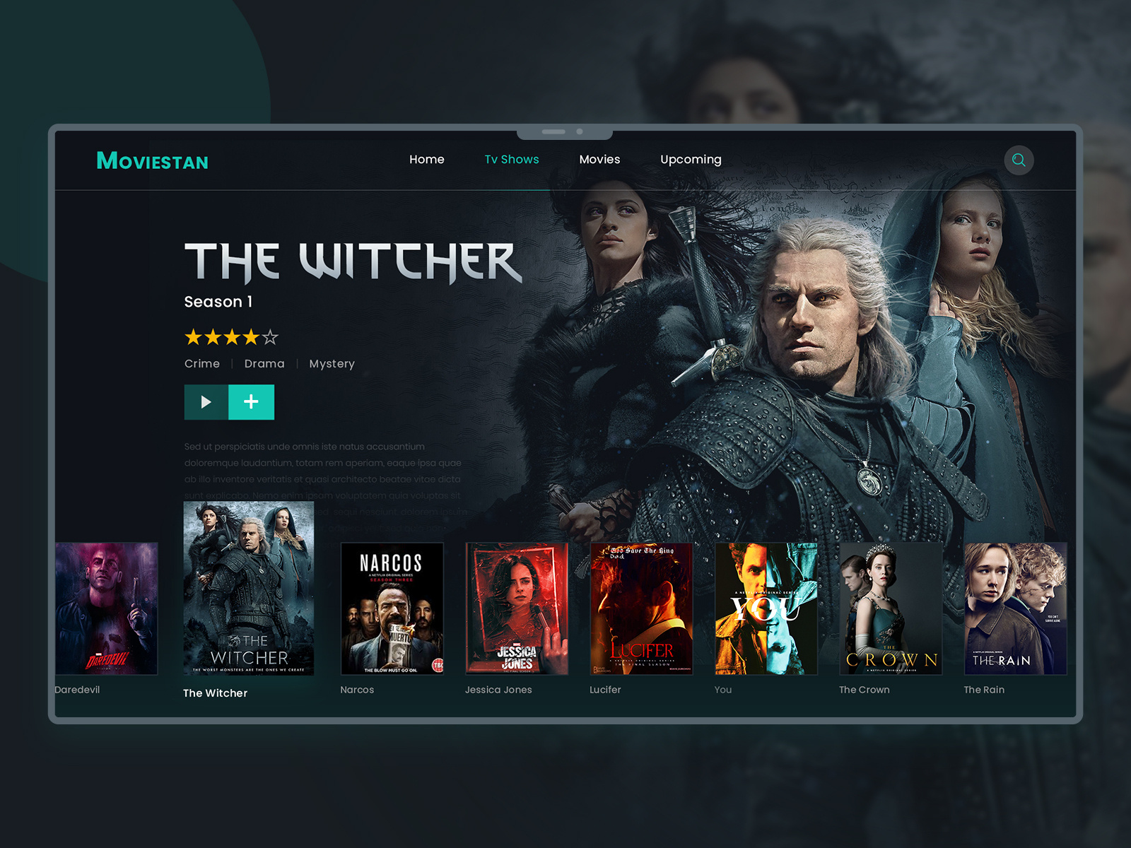 Movie TV Film Landing Page Design By Excellent WebWorld On Dribbble