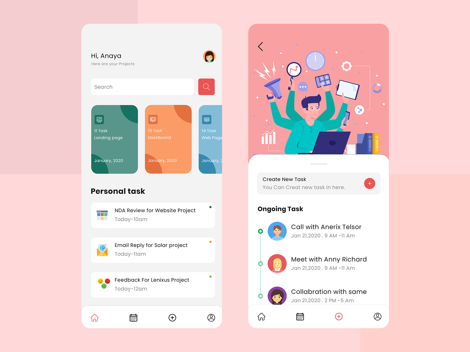 Daily Task Management App by Excellent Webworld on Dribbble