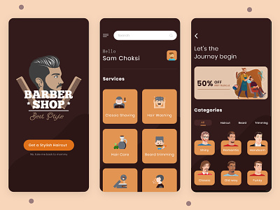 Hair Stylist App designs, themes, templates and downloadable graphic  elements on Dribbble
