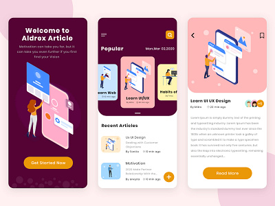 Best Article App UI Design