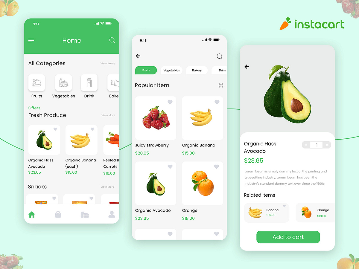 How To Build An Grocery App Like Instacart in 2022 | CMARIX