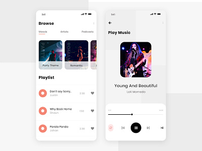 Best Music App UI Design amazing music app app design app development artist design ios mobile app music music app music app design music app ui music application music art music player music prototypes music social app playlist podcast uiux