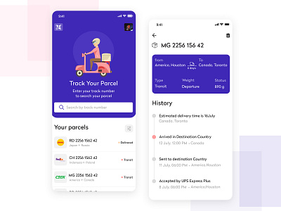 Build an On-demand Courier Delivery App app design app development delivery app mobile app mobile ui on demand on demand app package delivery parcel tracking parcels small business startup uber ui uiux