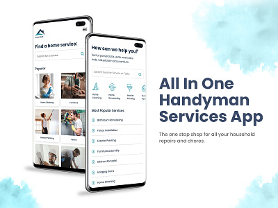 Best Handyman Service App app design app development app development solution branding business handy app handy service provider handyman household repairs houshold service laundry mobile app mobile app design mobile application mobile apps mobile ui startup uiux