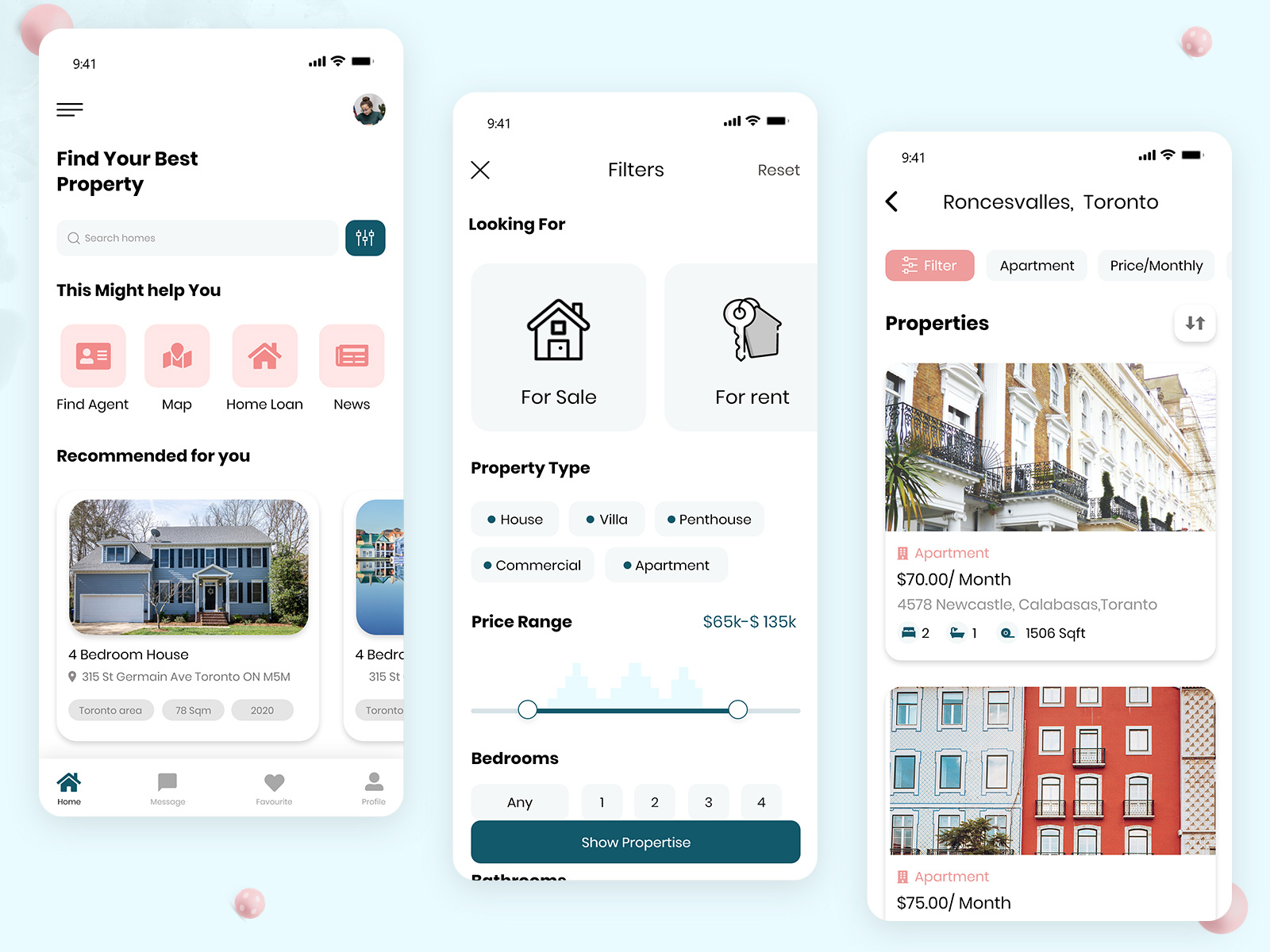 Top Real Estate App UI Design by Excellent Webworld on Dribbble