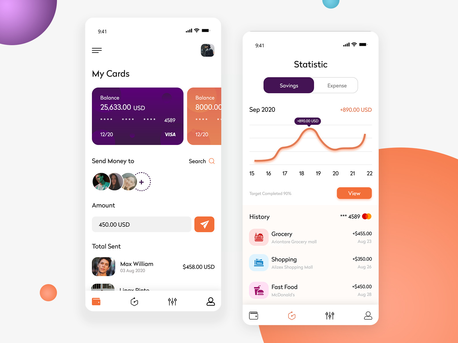 Best UI/UX Design for Mobile Banking App by Excellent Webworld on Dribbble