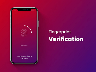 Best UI Design of the Fingerprint Verification app design app development barcode fingerprint mobile app mobile app design online platform ui uidesign ux verification