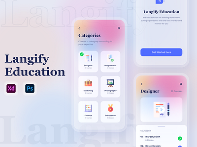 Best Online Education App UI Design app design education education app elearning learning app learning platform online learning ui design uiuxdesign