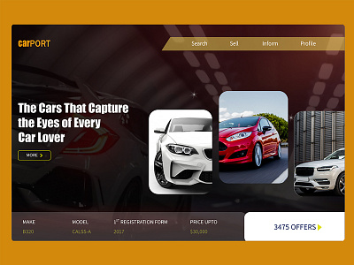 Car Website UI Design