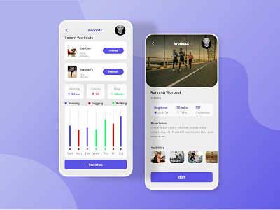 Trending 🏋️‍♂️ Fitness App UI Design