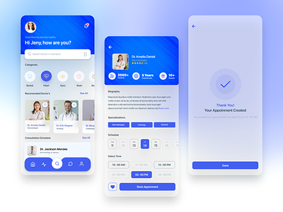 Best Doctor Appointment App UI Design