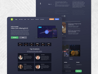 Latest Cryptocurrency UI Design by Excellent WebWorld on Dribbble