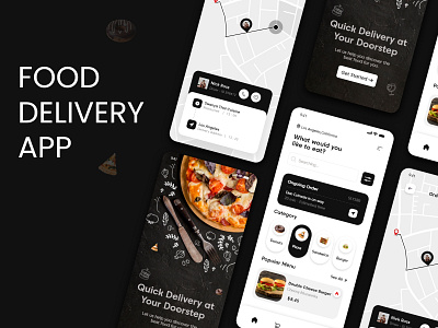 Alluring UI Design for 🍕 Food Delivery App