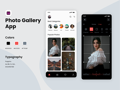 Top Photo Editor App UI Design