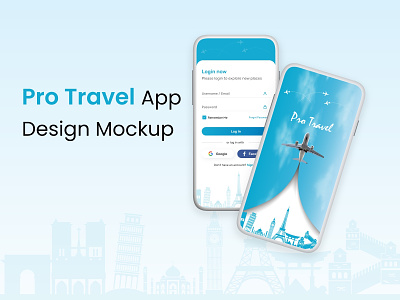 Best Travel App UI Mockup