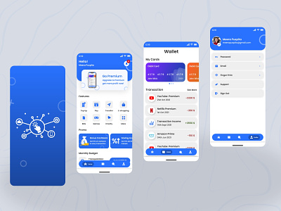 Modern E-wallet App UI Design