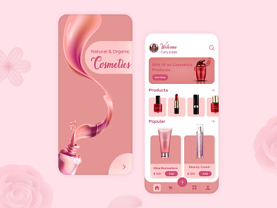 Beauty Cosmetics App UI Design