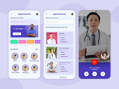 Great 🩺 Doctor Appointment App UI Design