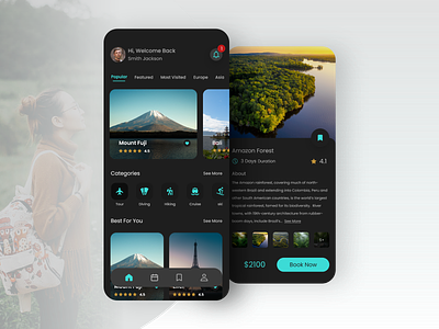 Travel Planning App UI Design app design minimalist mobile app mobile app design tour planning travel travel app travel booking travel planning traveling app trip trip planner