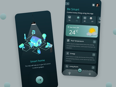 Latest Smart Home App UI Design