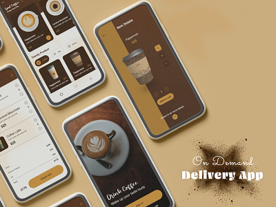 Best ☕ Coffee Shop Mobile App Design app design app development application coffee coffee shop delivery app delivery app design food app mobile app mobile app design online ordering app order app ui design uiux