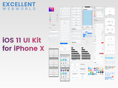 iOS 11 Ui Kit For iPhone X