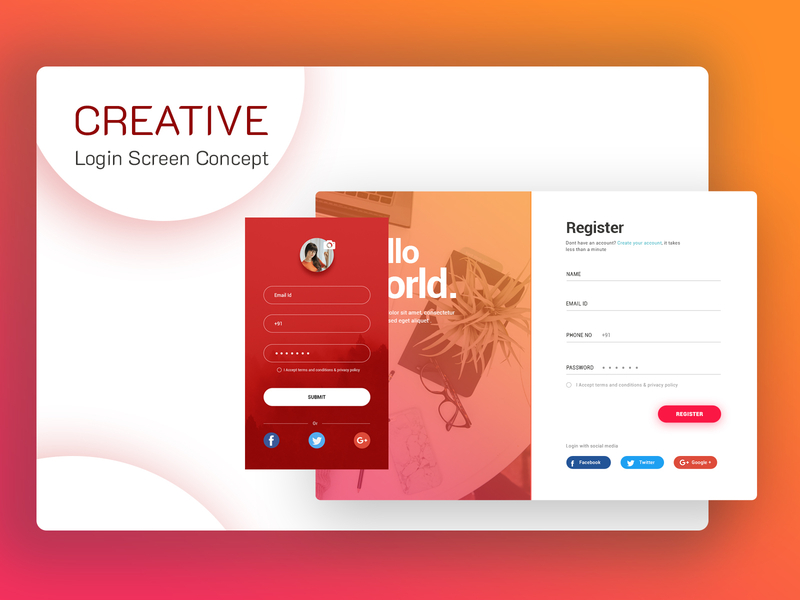 Creative Login Screen Designs by Excellent WebWorld on ...