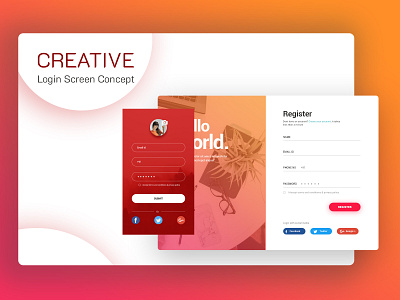 Creative Login Screen Designs