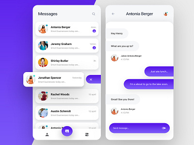 Create a Messaging App Like Whatsapp by Excellent WebWorld on Dribbble