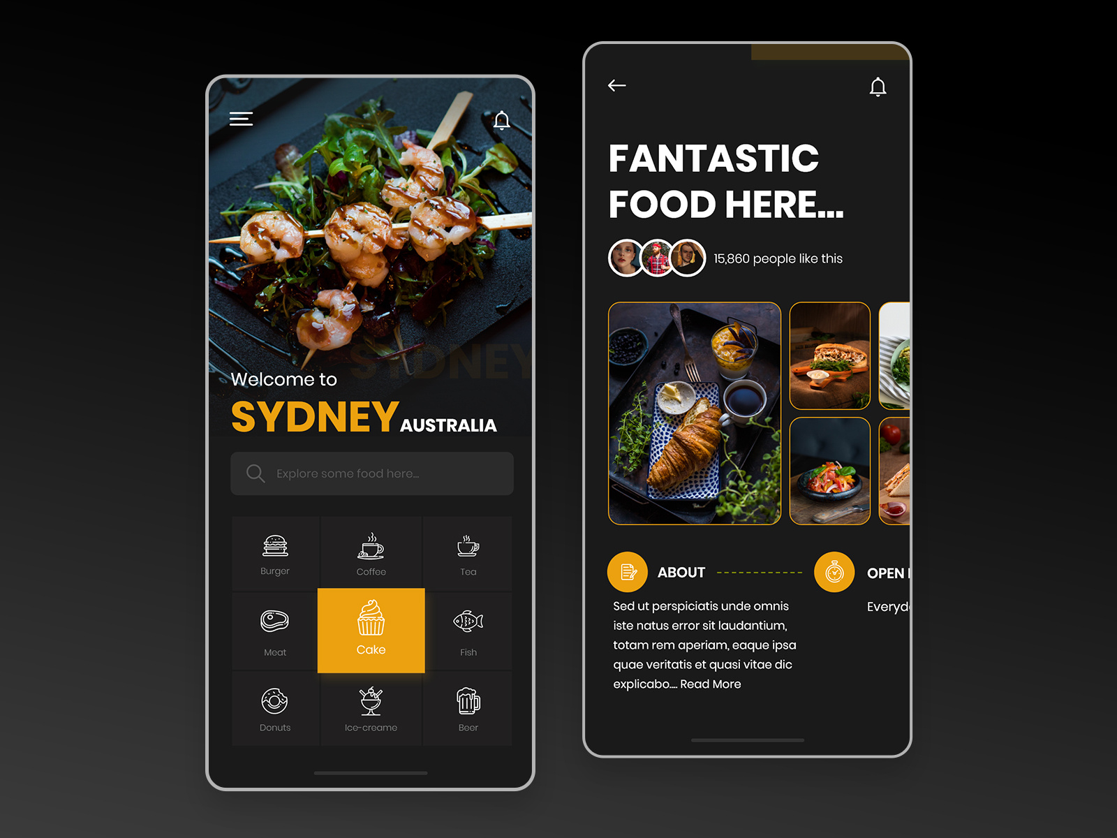 Build Food Delivery App Prototype by Excellent world on Dribbble