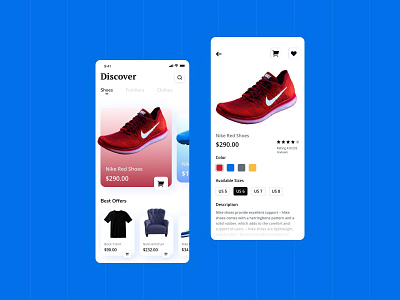 E-Commerce Shop #DailyUI #012 branding design detail sceen ecommerce ecommerce app ecommerce shop home screen ios app mobile app product design shoes product ui uidesign uiux uiuxdesign ux