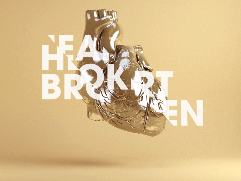 Heart Broken arnoldrender c4d heart