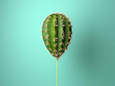Balloon cactus 3d balloon c4d cactus redshift