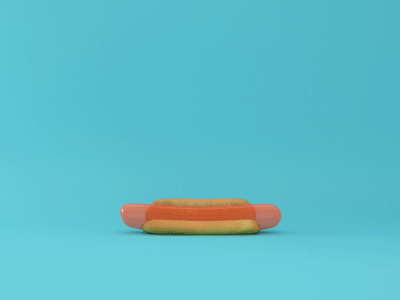 Hotdog Balloon 3d animation art c4d direction redshift xparticles