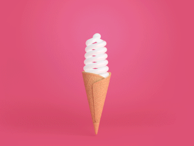 Ice Cream Light 3d animation art butterfly c4d direction icecream redshift