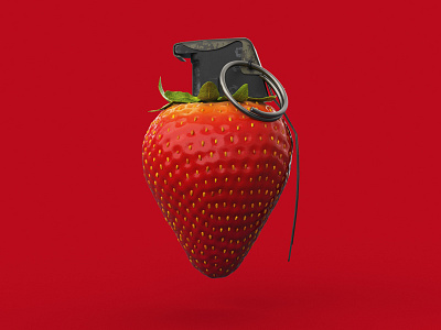 Unreasonable Strawberry 3d animation art c4d direction ident redshift
