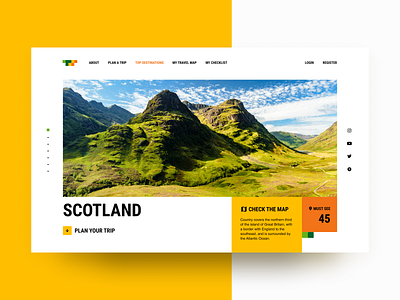 UI/UX Design for travel brand