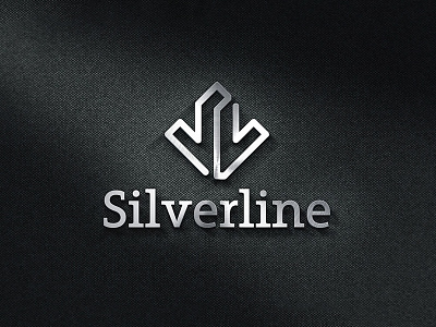 Silverline logo branding icon line logo logotype metal runa sign silver silverline symbol