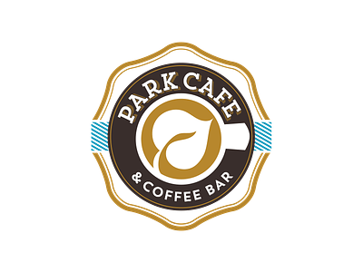 Park Cafe Final Logo badge cafe coffee identity logo