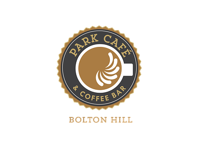 Park Cafe Study / Exploration badge cafe coffee identity logo
