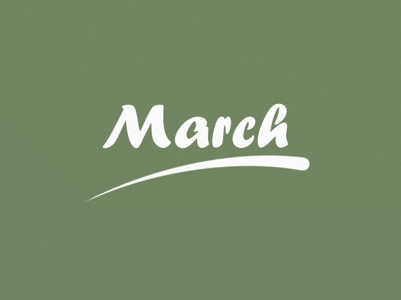 MARCH branding design dynamic flat font font animation icon identity illustration logo ui website