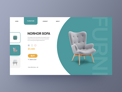 Furniture website app branding design flat furniture identity shop ui web website