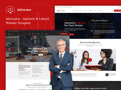 Advocatus Lawyer Attorney HTML Template attorney css3 graphicsdesign html javascript jquery lawyer website design