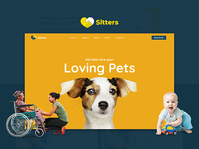 Sitters - Baby Sitter, Pet Sitter and Senior Care HTML5 Template baby sitter css3 graphics design html javascript jquery pet sitter responsive design scss senior care sitter website template