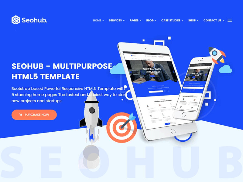 SEOhub - SEO Marketing Social Media Template corporate digital marketing marketing online marketing search engine optimizing seo seo business seo company seo optimized seo services seo template social media