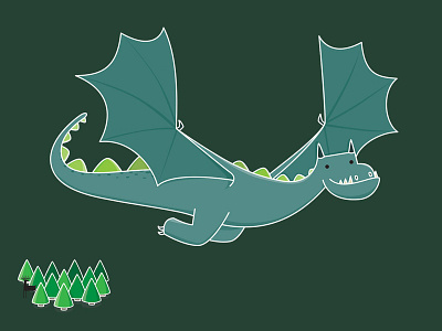 Dragon dragon illustration