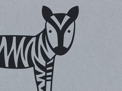 tiger stripes on a zebra africa illustration quirky zebra